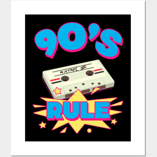 90S RULE 90s Style Posters and Art